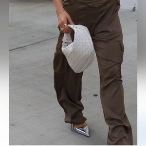 NWT Olivaceous Olive Silky High Waisted Pants